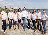 Das Seehasenpräsidium (v. l. n. r.): Anke Beck, Tilo Weisner, Sabrina Graf, Christine Waggershauser, Kai Nopper, Sophie Mommertz, Irene Mommertz, Franz Christoph Lißner, Klaus Gommeringer (Foto: Seehasenpräsidium)