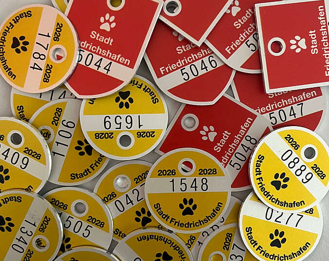 Hundesteuermarken (Foto: Stadt Friedrichshafen)